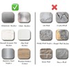 MORCART Peel and Stick Tiles, Versatile, White Large Grid Pattern,