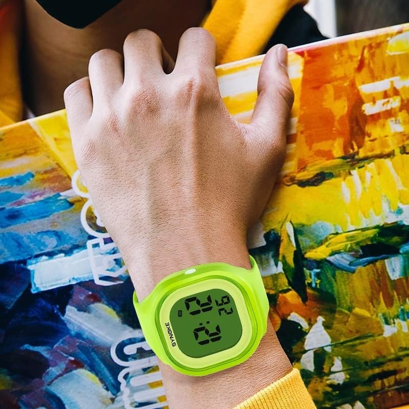Womens Digital Watches LED Screen Military Waterproof Alarm Stopwatch 7
