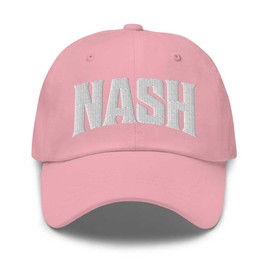Merch Town Nash Baseball Cap Nash Dad Hat Texas TX Hat Embroidered Souvenir Pink