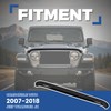 HECASA Hood Shield Compatible with 2007-2018 Jeep Wrangler JK PC