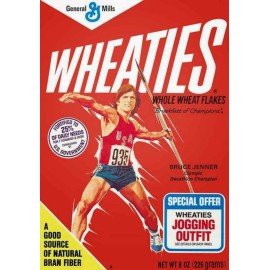 Hollywood Icons Vintage Wheaties Cereal Bruce Jenner Ad Reproduction Print Advertising 17x12