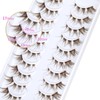Brown Lashes Natural Look False Eyelashes Wispy Strip Eyelashes Cat