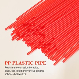 100 Pack 4.72 Inch Spray Can Straw Red Plastic Nozzle Extension Straws Spray Straws Tip Extensions for Aerosol Cans Dust Remover Automotive Lubricant