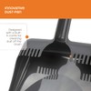 Casabella Wayclean Handheld Angled, Medium, Gray Dustpan and Brush Set,