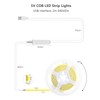ALITOVE 5V USB LED Light Strip Daylight White Dimmable COB