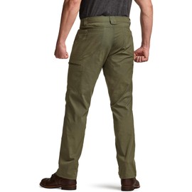 CQR Men's Vent Stretch Pants, Quick Dry Lightweight Casual Cargo Pants, Water Resistant Straight-Fit Utility Work Pants, Spectre Pants Soil Green, 30W x 30L
