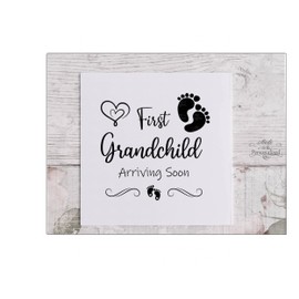 First Grandchild Card, Arriving soon, announcement card for soon to be grandparents, pregnancy announcement card, grandparent to be card, celebration card, new parents to be pregnancy reveal