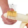 Unbranded Banana Slicer Fruit Knife Kitchen Gadget Bar Tools Veggie