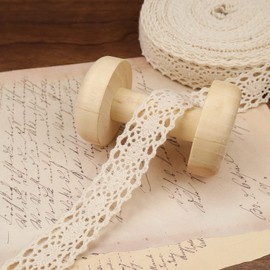 20 Yards Vintage Cotton Lace Ribbon Crochet Sewing Lace Trim for Crafts Gift Package Wrapping Scrapbooking Supplies