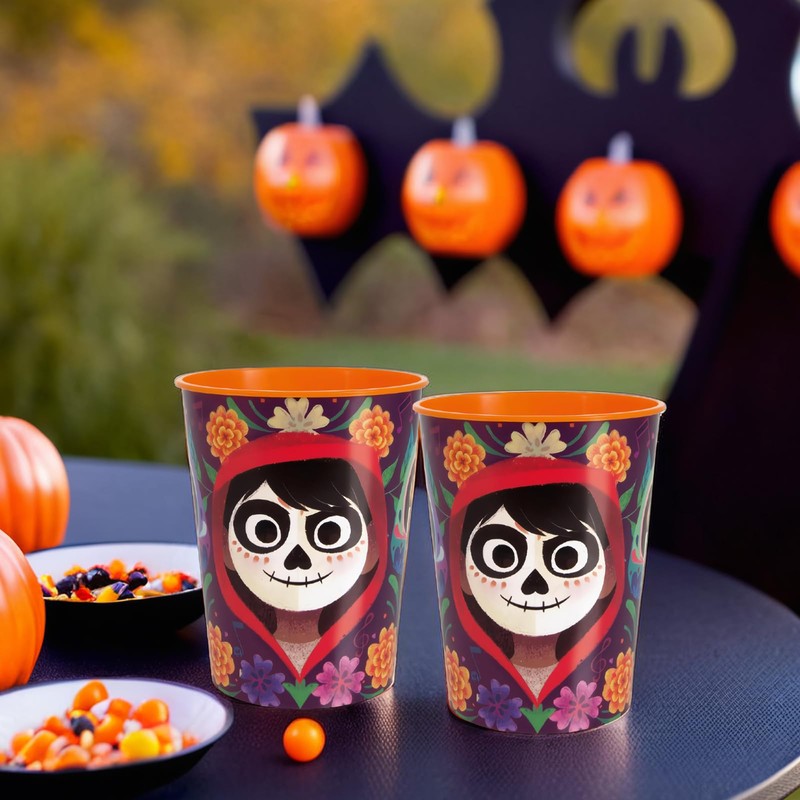 Multicolor Plastic Disney Coco Stadium Cup (16oz) 1 Count -