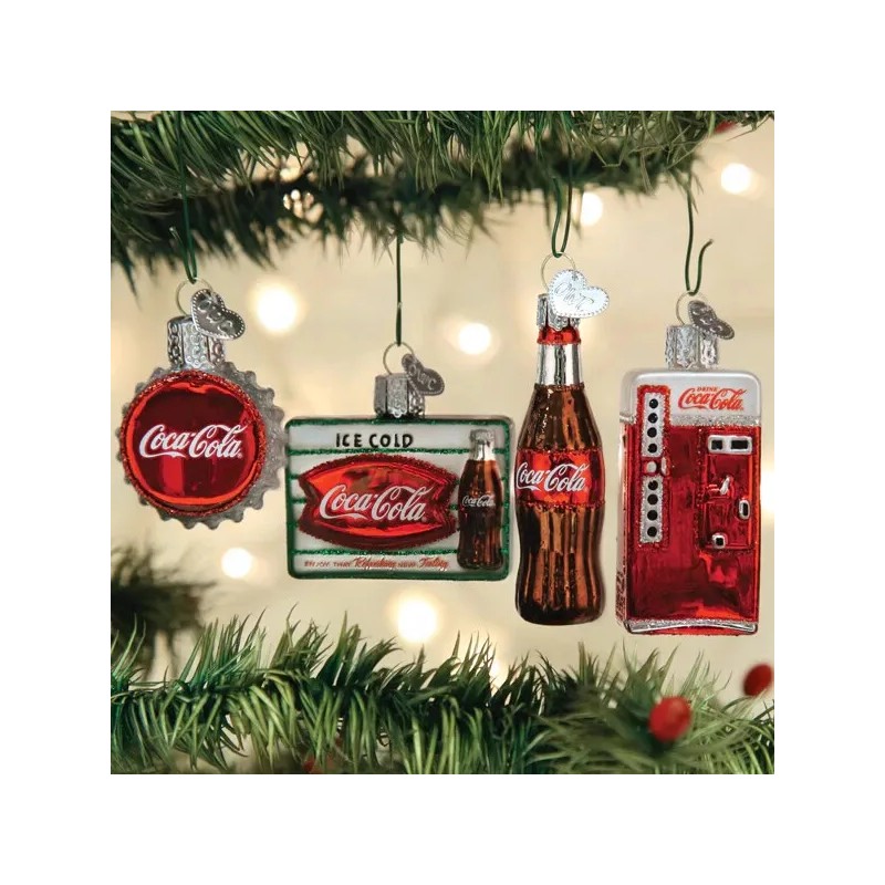Old World Christmas Coca-Cola Mini Diner 4-Pc Set Ornament