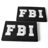 2PCS FBI Patch, Hook and Loop Embroidered Patch for Workwear,