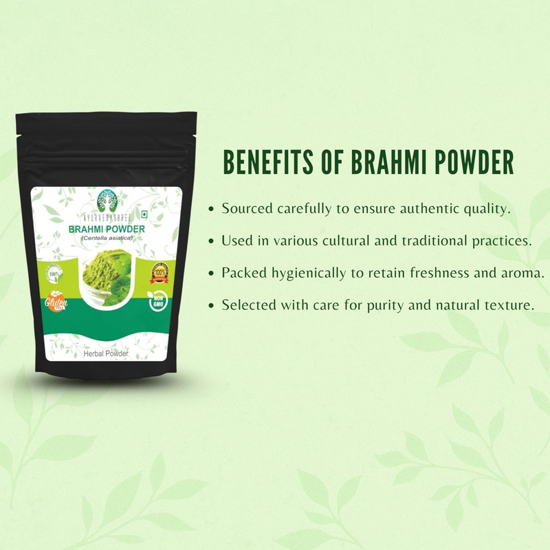 AYURVEDASHREE Centella asiatica Powder 100 Gm I Known as Gotu