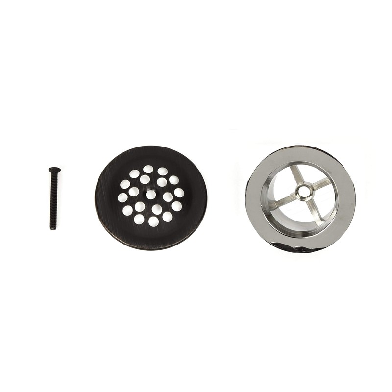PF WaterWorks PF0972-ORB Bathtub Drain Assembly (Drainshoe, Traditional Strainer &