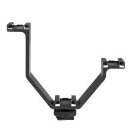 Movo 3BA-3 Heavy-Duty Video Accessory Triple Shoe Bracket for Lights, Monitors, Microphones and More (Large)