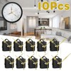 Veumoie 10Pcs DIY Silent Movement Spindle Hands Wall Quartz Clock