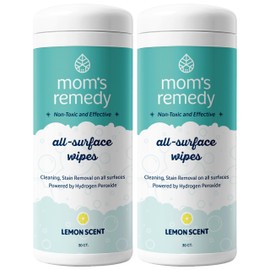 MOMREMEDY Hydrogen Peroxide Cleaning Wipes | All Purpose Cleaner and Stain Remover | Multipurpose for Home, Kitchen, Bathroom, All Surfaces | Non-Toxic