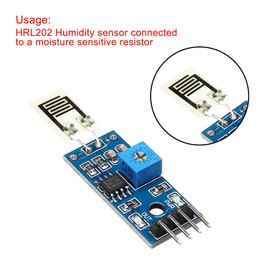 HUAREW HR202L Humidity Resistor, Humidity Sensor Resistor, Practical for Warehouse, Medical, Industrial, Agricultural and Other Control System Humidity Sensor (10pcs)