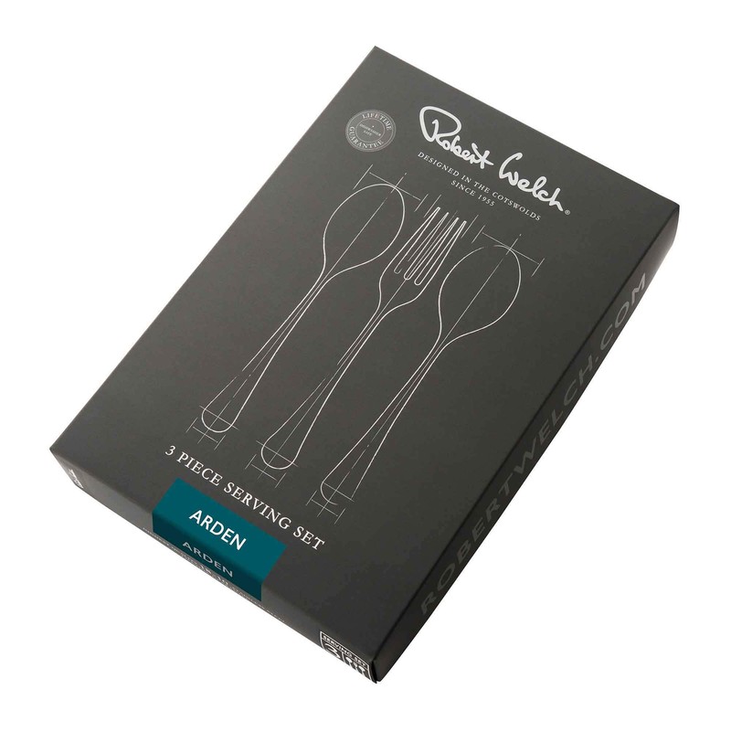 Robert Welch Arden Bright Cutlery Serving Set, 3 Piece. Made