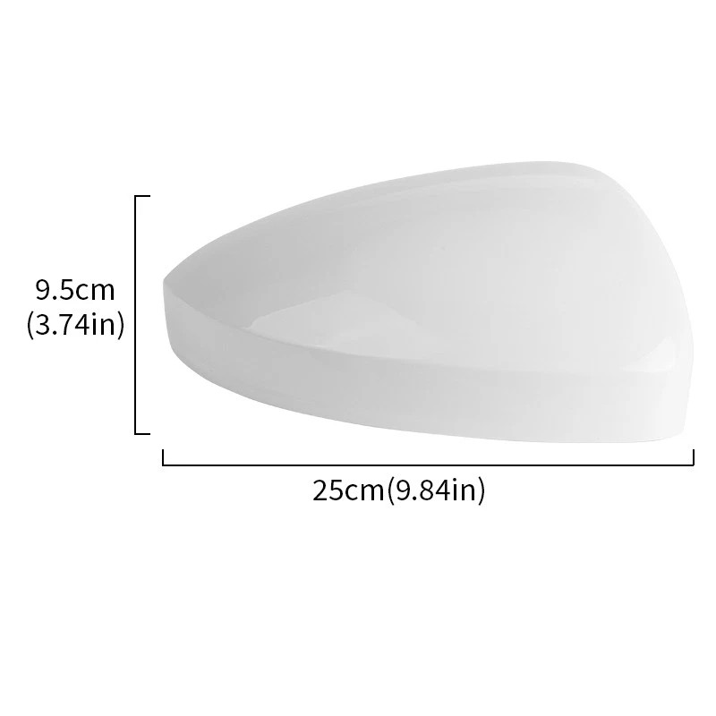 Passenger Right Side Door Wing Mirror Cover Cap White For