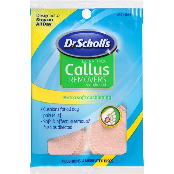 Dr. Scholl's Extra Thick Callus Removers 4 Cushions Ea