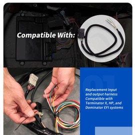 XTPTFABS 558-400 Input Output Wiring Harness/8-Pin J1A/B Input/Output Connector Compatible with Terminator X, HP, and Dominator EFI Systems