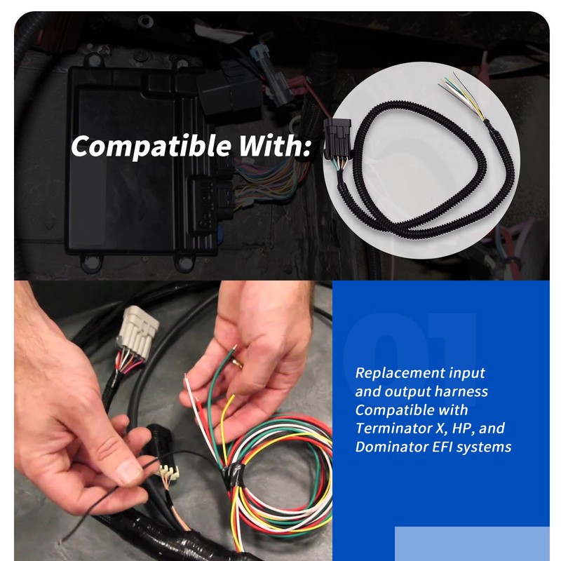 XTPTFABS 558-400 Input Output Wiring Harness/8-Pin J1A/B Input/Output Connector Compatible