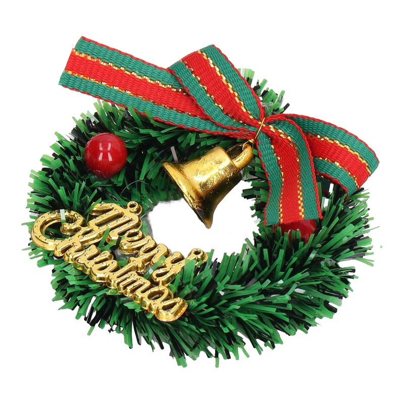 10Pcs Dollhouse Christmas Wreath Exquisite Colors Cute Life Scenes Miniature