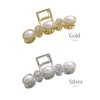VingTAINE H7641-S Hair Claw Hair Clip, Pearl, Bijou, Classic, Women's