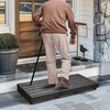 Outdoor Steps 3.5'' Height, Wooden Step Platform 35” Length, Step