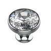 Alzassbg 6 Pack Clear Crystal with Nickel Plated Base Cabinet