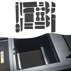 SXCY for 2024 2025 Lexus GX 550 Cup Holder Inserts Liner 2024 2025 GX 550 Door Slot Mats for 2024 2025 Lexus GX550 Accessories 2024 2025 GX550 Cupholder Console Inserts Liner (Black)