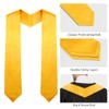 QEYMN Graduation Stole, Plain Graduation Sash, Gold Graduation Stole Class
