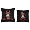 Satanic Baby Baphomet Goat Cute Baby Baphomet Throw Pillow, 16x16,