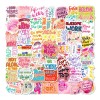 Arte Pareja Amor Cute 50 Calcomanias Stickers Pvc Vs Agua