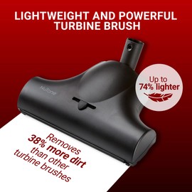 Drainvac Broan-NuTone CT350B Turbine Brush – Central Vacuum Accessories, Lightweight Design, Powerful Dirt Removal, Chevron Bristles, 360° Swivel Neck, Ideal for Carpets