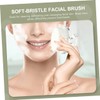 FOMIYES 3pcs Facial Cleaning Brush Soft-bristle Skin-friendly Exfoliating Tool for