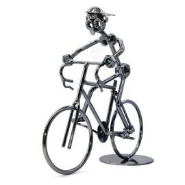 Cygoshop Metal sculpture Retro Classic Handmade Iron Bicycle unique metal art decoration Ornaments for Bicycle Motocycle Lovers