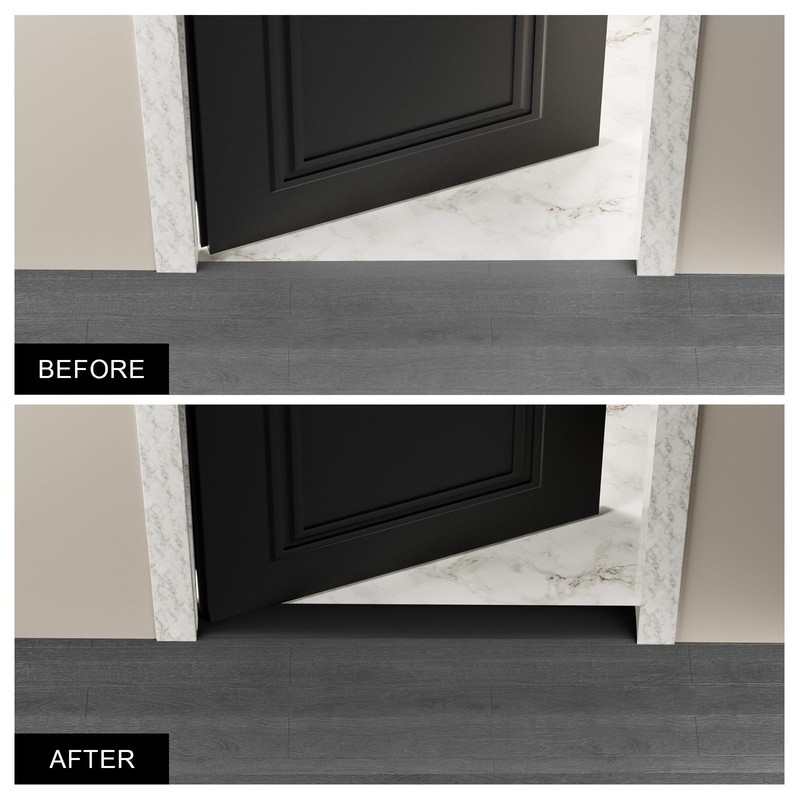 Greymond Floor Transition Strip - Self-Adhesive PVC Trim for Carpet