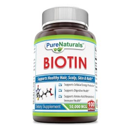 Biotina Pure Naturals 10000 Mcg 100 Cápsulas