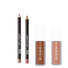 Kit Viral Labios, Lip Oil Bissu y Delineador Ivy Cosmetics (Frambuesa y Jamaica)