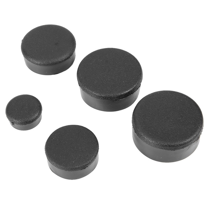 5PCS Motorcycle Frame Hole Cover Caps Plug Kit Decor for