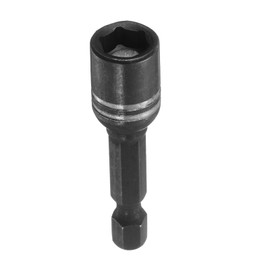 HARFINGTON Magnetic Nut Driver 8mm Hex Drive Socket S2 Tool Steel Power Screw Drill Bits Socket Wrench Tools with 1/4" Quick Change Hex Shank for Power Drills Impact Drivers, Black