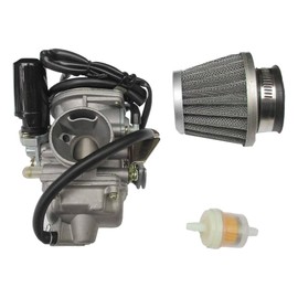 Misimain PD24J 150cc Carburetor Fit for 125cc-150cc for GY6 125cc-150cc, 152QMI, 152QMJ, 157QMI, 157QMJ Engines ATV Quad Bike 4 Wheeler Dune Buggy Go Kart Karting Moped Scooter