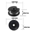 4Pcs Strimmer Wire Replacement - Durable Nylon Line for Grass