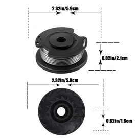 4Pcs Strimmer Wire Replacement - Durable Nylon Line for Grass Trimmer, Compatible with Bosch Strimmer, High Efficiency Spool Replacement - Pack of 4