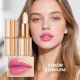 TAEERY Color-changing Lip Stain, Lip Tint, Tinted Lip Balm, Lipsticks for Women, Suitable for All Skin Tones, Create a Charming Look, Moisturizing Lips, Long-lasting Waterproof Gold leaf 3.5g