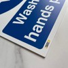 Wash your hands please Sign - A4 1 mm Rigid