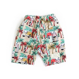 Escape Swim Shorts, Full Handle Swim Pants, Boys, beige, 130