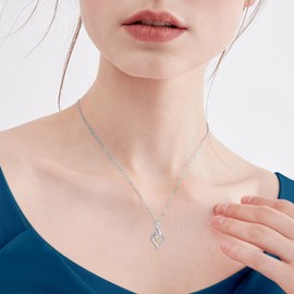 STARCHENIE Infinity Initial Necklace for Women Sterling Silver G Letter Necklace for Women Christmas Birthday